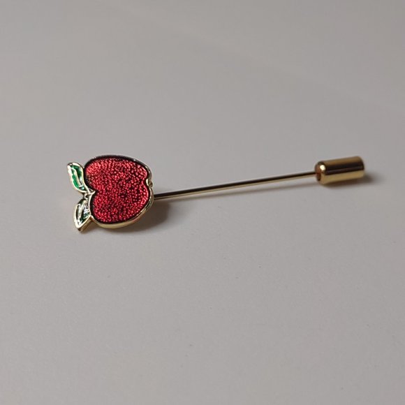 Red Apple Stick Pin - Picture 2 of 10